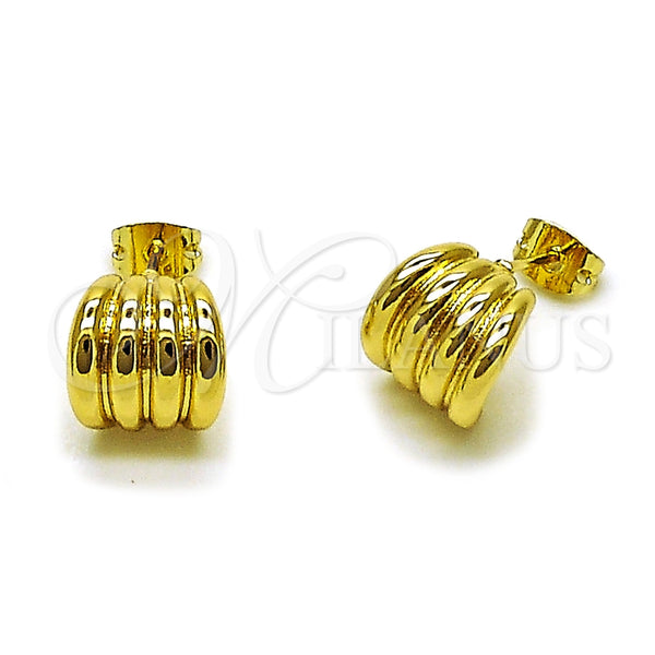 Gold Filled Ring — Stud Earring Polished 02. — main product view — SKU 165843 | Oro Laminado anillo — Stud Earring pulido 02. — SKU 165843