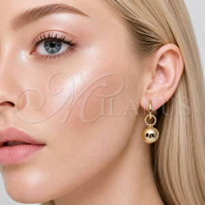 Gold Filled Ring — Dangle Earring Ball Design Polished 02. — main product view — SKU 165844 | Oro Laminado anillo — Dangle Earring Ball diseño pulido 02. — SKU 165844