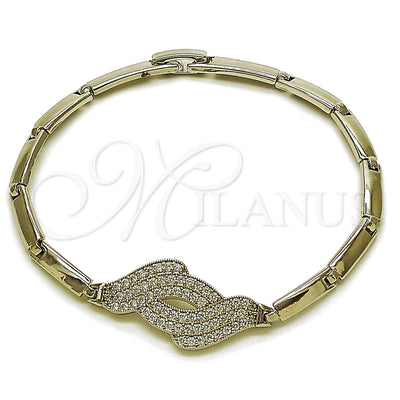 White Gold Filled Rhodium Gold-Filled Bracelet 03.130.0021.07 for wholesale, main product view