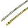 Rhodium Gold Filled Tennis Bracelet, with White Cubic Zirconia, Polished, Rhodium Finish, 03.130.0006.2.07 (Thickness, 8 Inches Length)