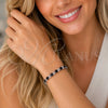 Rhodium Gold Filled Tennis Bracelet, with Black and White Cubic Zirconia, Polished, Rhodium Finish, 03.130.0032.07 (08 MM Thickness, 8 Inches Length)