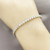 Rhodium Gold Filled Tennis Bracelet, with White Cubic Zirconia, Polished, Rhodium Finish, 03.130.0001.10.07 (03 MM Thickness, 7 Inches Length)