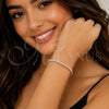 Rhodium Gold Filled Tennis Bracelet, with White Cubic Zirconia, Polished, Rhodium Finish, 03.213.0347.1.07 (03 MM Thickness, 7 Inches Length)