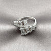 Rhodium Gold Filled Multi Stone Ring, with White Cubic Zirconia, Polished, Rhodium Finish, 01.424.0021.1 (One size fits all)