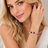 Rhodium Gold Filled Tennis Bracelet, with Multicolor and White Cubic Zirconia, Polished, Rhodium Finish, 03.460.0003.07 (Thickness, 7 Inches Length)