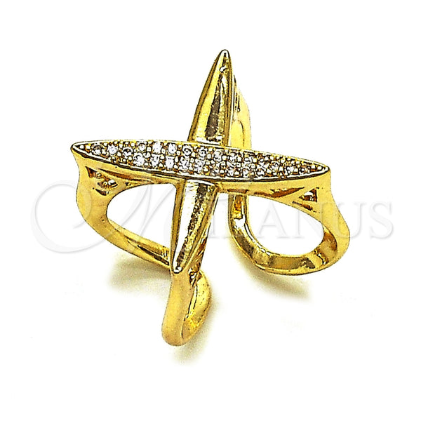 Gold Filled Ring — Multi Stone Ring with White Cubic Zirconia Polished — main product view — SKU 165939 | Oro Laminado anillo — Multi Stone Ring with blanco Cubic Zirconia pulido — SKU 165939