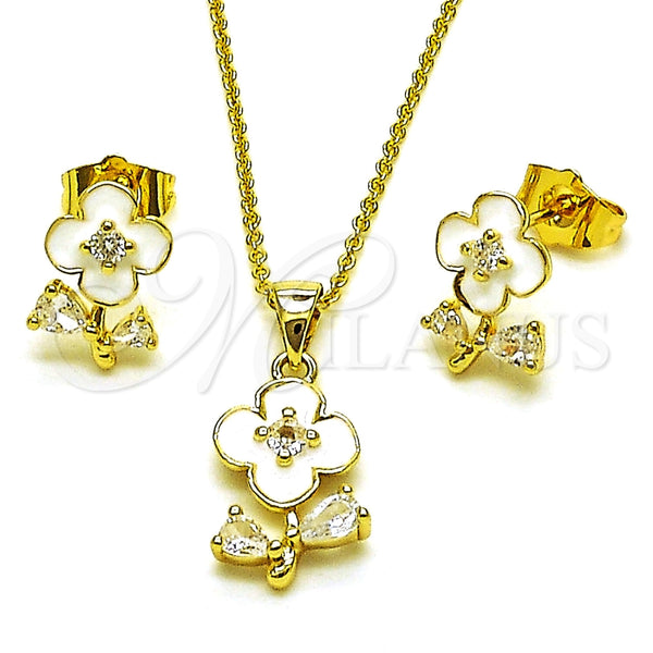 Gold Filled Ring — Earring and Pendant Adult Set Flower and Teardrop — main product view — SKU 165984 | Oro Laminado anillo — Earring and Pendant Adult Set flor and Teardrop — SKU 165984