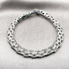 Rhodium Gold Filled Tennis Bracelet, with White Cubic Zirconia, Polished, Rhodium Finish, 03.283.0582.07 (Thickness, 8 Inches Length)