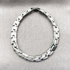 Rhodium Gold Filled Tennis Bracelet, with White Cubic Zirconia, Polished, Rhodium Finish, 03.283.0583.07 (07 MM Thickness, 8 Inches Length)