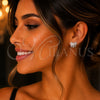Rhodium Gold Filled Stud Earring, Teddy Bear Design, with White Micro Pave, Polished, Rhodium Finish, 02.341.0146.1