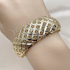 Oro Laminado Individual Bangle, Gold Filled Style Filigree Design, Polished, Golden Finish, 07.100.0010 (25 MM Thickness, One size fits all)