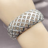 Rhodium Gold Filled Individual Bangle, Filigree Design, Polished, Rhodium Finish, 07.100.0010.1 (25 MM Thickness, One size fits all)
