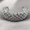 Rhodium Gold Filled Individual Bangle, Filigree Design, Polished, Rhodium Finish, 07.100.0010.1 (25 MM Thickness, One size fits all)