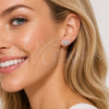 Rhodium Gold Filled Stud Earring, Heart Design, with White Micro Pave, Polished, Rhodium Finish, 02.100.0133.1