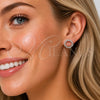 Rhodium Gold Filled Stud Earring, with White Cubic Zirconia, Polished, Rhodium Finish, 02.100.0139.1
