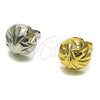 Rhodium Gold Filled Stud Earring, Ball Design, Diamond Cutting Finish, Rhodium Finish, 02.100.0117.2