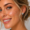 Rhodium Gold Filled Stud Earring, Ball Design, Diamond Cutting Finish, Rhodium Finish, 02.100.0055.4