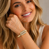 Oro Laminado Individual Bangle, Gold Filled Style with White Cubic Zirconia, Polished, Golden Finish, 07.413.0009.04 (18 MM Thickness, Size 4 (2.25 Diameter))