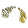 Rhodium Gold Filled Stud Earring, Four-leaf Clover Design, with White Cubic Zirconia, Polished, Rhodium Finish, 02.60.0175.1