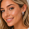 Rhodium Gold Filled Small Hoop, with White Micro Pave, Polished, Rhodium Finish, 02.156.0751.1.15