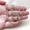 Oro Laminado Basic Necklace, Gold Filled Style Bismark Design, Polished, Golden Finish, 04.213.0263.22 (Thickness, 22 Inches Length)