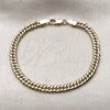 Oro Laminado Basic Bracelet, Gold Filled Style Polished, Golden Finish, 04.63.1341.07 (100 Gauge, 05 MM Thickness, 8 Inches Length)