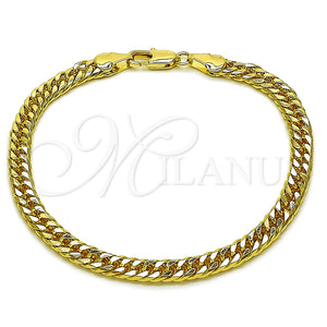 Oro Laminado Basic Bracelet, Gold Filled Style Polished, Golden Finish, 04.63.1341.07 (100 Gauge, 05 MM Thickness, 8 Inches Length)