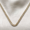Oro Laminado Basic Necklace, Gold Filled Style Polished, Golden Finish, 04.63.1341.22 (100 Gauge, 05 MM Thickness, 22 Inches Length)