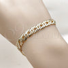 Oro Laminado Basic Bracelet, Gold Filled Style Polished, Golden Finish, 04.63.1362.07 (Thickness, 7 Inches Length)
