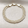 Oro Laminado Basic Bracelet, Gold Filled Style Polished, Golden Finish, 04.63.1362.07 (Thickness, 7 Inches Length)