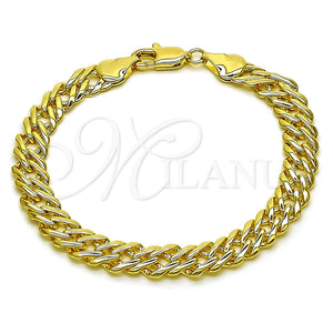 Oro Laminado Basic Bracelet, Gold Filled Style Polished, Golden Finish, 04.63.1362.07 (Thickness, 7 Inches Length)