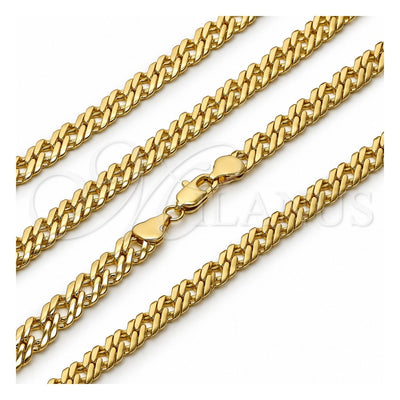 Oro Laminado Basic Necklace, Gold Filled Style Polished, Golden Finish, 04.63.1362.22 (Thickness, 22 Inches Length)