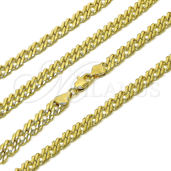 Oro Laminado Basic Necklace, Gold Filled Style Polished, Golden Finish, 04.63.1362.22 (Thickness, 22 Inches Length)