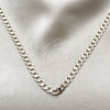 Oro Laminado Basic Necklace, Gold Filled Style Pave Cuban Design, Diamond Cutting Finish, Golden Finish, 04.63.1423.22 (120 Gauge, Thickness, 22 Inches Length)