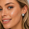 Rhodium Gold Filled Stud Earring, Love Knot Design, with Ivory Pearl, Polished, Rhodium Finish, 02.452.0044