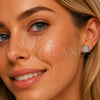 Rhodium Gold Filled Stud Earring, with White Cubic Zirconia, Polished, Rhodium Finish, 02.344.0205