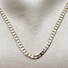 Oro Laminado Basic Necklace, Gold Filled Style Curb Design, Polished, Two Tone, 5.222.004.1.22 (140 Gauge, 05 MM Thickness, 22 Inches Length)