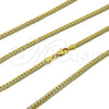 Oro Laminado Basic Necklace, Gold Filled Style Polished, Golden Finish, 04.319.0016.22 (100 Gauge, Thickness, 22 Inches Length)