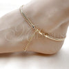 Oro Laminado Basic Anklet, Gold Filled Style Polished, Golden Finish, 04.319.0016.10 (Thickness, 10 Inches Length)
