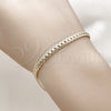 Oro Laminado Basic Bracelet, Gold Filled Style Polished, Golden Finish, 04.319.0016.07 (100 Gauge, Thickness, 8 Inches Length)