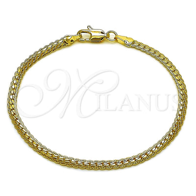 Oro Laminado Basic Bracelet, Gold Filled Style Polished, Golden Finish, 04.213.0294.07 (0.80 Gauge, 03 MM for wholesale, main product view