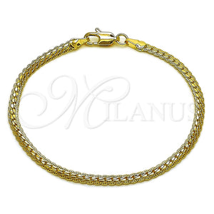Oro Laminado Basic Bracelet, Gold Filled Style Polished, Golden Finish, 04.213.0294.07 (0.80 Gauge, 03 MM Thickness, 8 Inches Length)