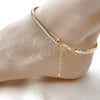 Oro Laminado Basic Anklet, Gold Filled Style Polished, Golden Finish, 04.319.0017.10 (100 Gauge, Thickness, 10 Inches Length)