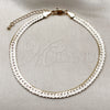 Oro Laminado Basic Anklet, Gold Filled Style Polished, Golden Finish, 04.319.0017.10 (100 Gauge, Thickness, 10 Inches Length)