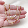 Oro Laminado Basic Necklace, Gold Filled Style Miami Cuban Design, Polished, Golden Finish, 04.319.0019.22 (120 Gauge, Thickness, 22 Inches Length)