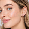 Oro Laminado Huggie Hoop, Gold Filled Style with Multicolor Cubic Zirconia, Polished, Golden Finish, 02.267.0102.25