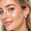 Oro Laminado Huggie Hoop, Gold Filled Style with White Cubic Zirconia, Polished, Golden Finish, 02.267.0104.20