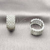Rhodium Gold Filled Huggie Hoop, with White Cubic Zirconia, Polished, Rhodium Finish, 02.267.0104.1.20 for wholesale, additional product view 4