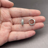Rhodium Gold Filled Huggie Hoop, with White Micro Pave, Polished, Rhodium Finish, 02.267.0113.1.14