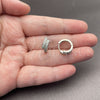 Rhodium Gold Filled Huggie Hoop, with White Cubic Zirconia, Polished, Rhodium Finish, 02.267.0117.1.15